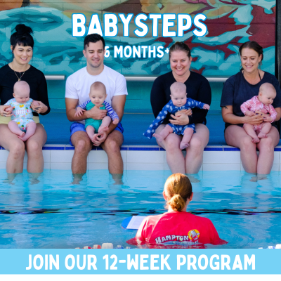 Hampton Swim School BabySteps 12-week swimming program