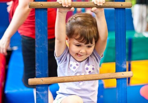 girl climbing